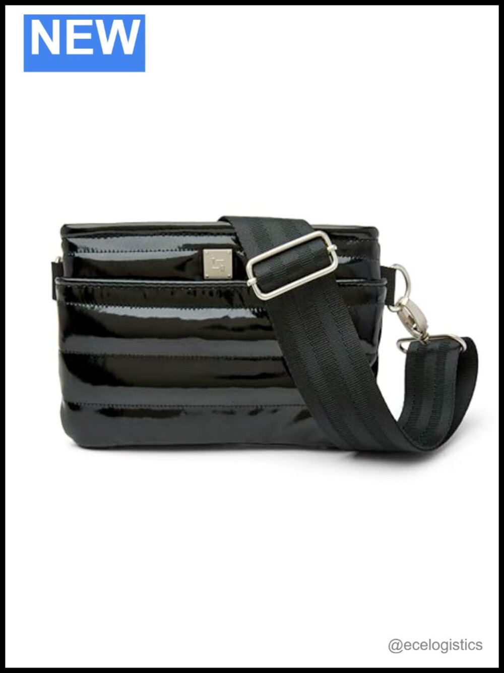 Quilted Polyfill Crossbody Sling Bag with Adjustable Straps